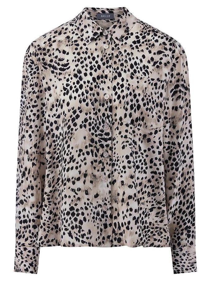 Overhemdblouse Van BASLER beige