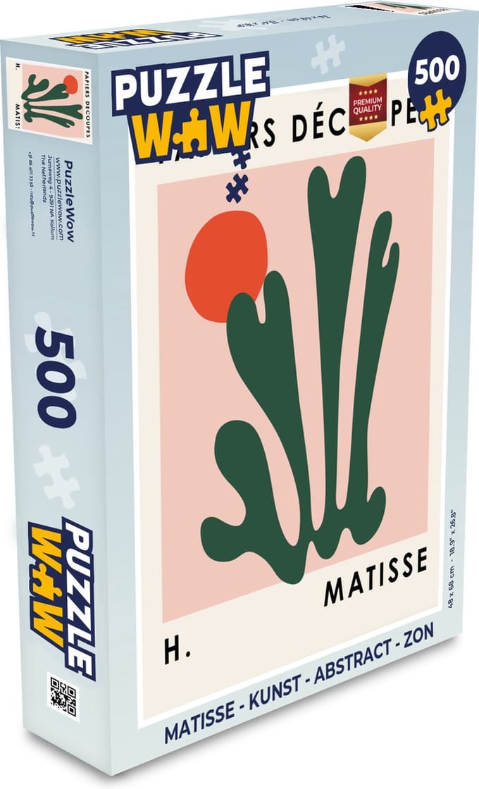 Puzzel Matisse - Kunst - Abstract - Zon - Legpuzzel - Puzzel 500 stukjes