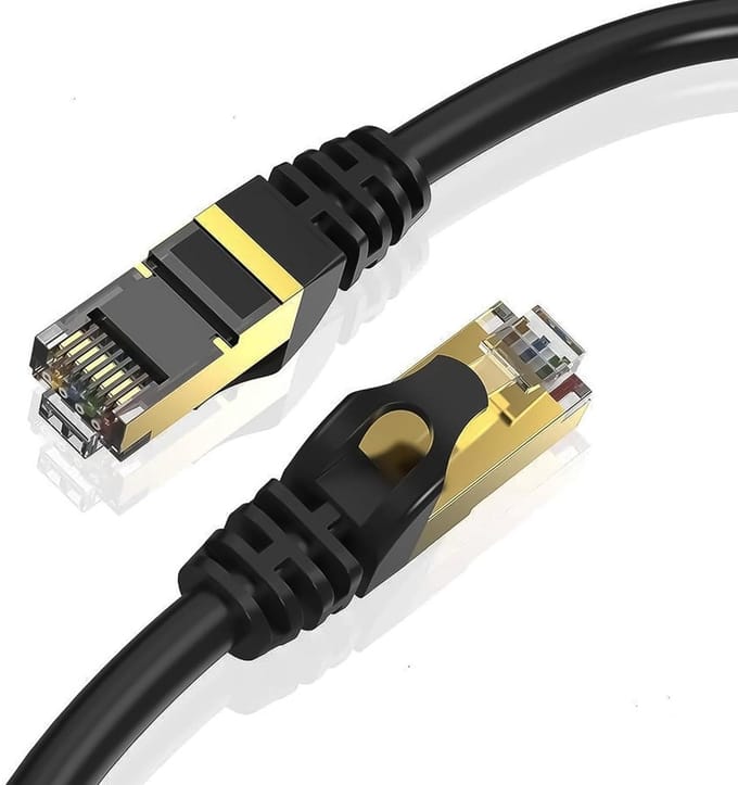 Ethernet Kabel - Netwerkkabel Cat 8 - Razendsnel Internet - 40 Gbps Snelheid - 5 meter - Zwart
