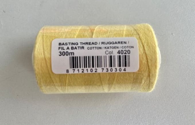 Rijggaren 300m, 100% katoen, geel