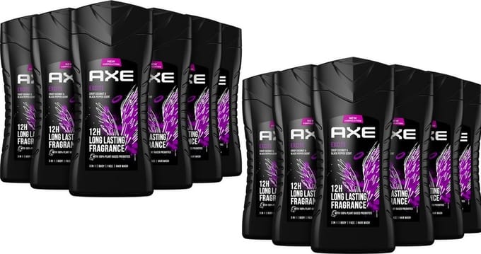 12x Axe Douchegel Excite 250 ml
