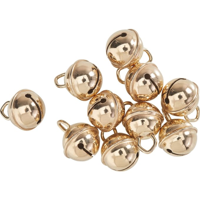 Bellen, 15 mm, goud
