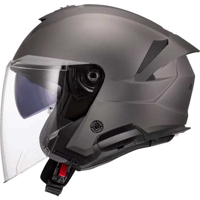 LS2 OF618 Verso II Solid Mat Titanium Jethelm - Helm
