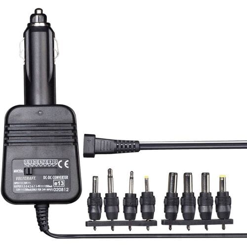 VOLTCRAFT DC/DC-converter 12 V/DC, 24 V/DC - 1.5 V/DC, 3 V/DC, 4.5 V/DC, 6 V/DC, 7.5 V/DC, 9 V/DC, 12 V/DC/1.2 A 14.4 W