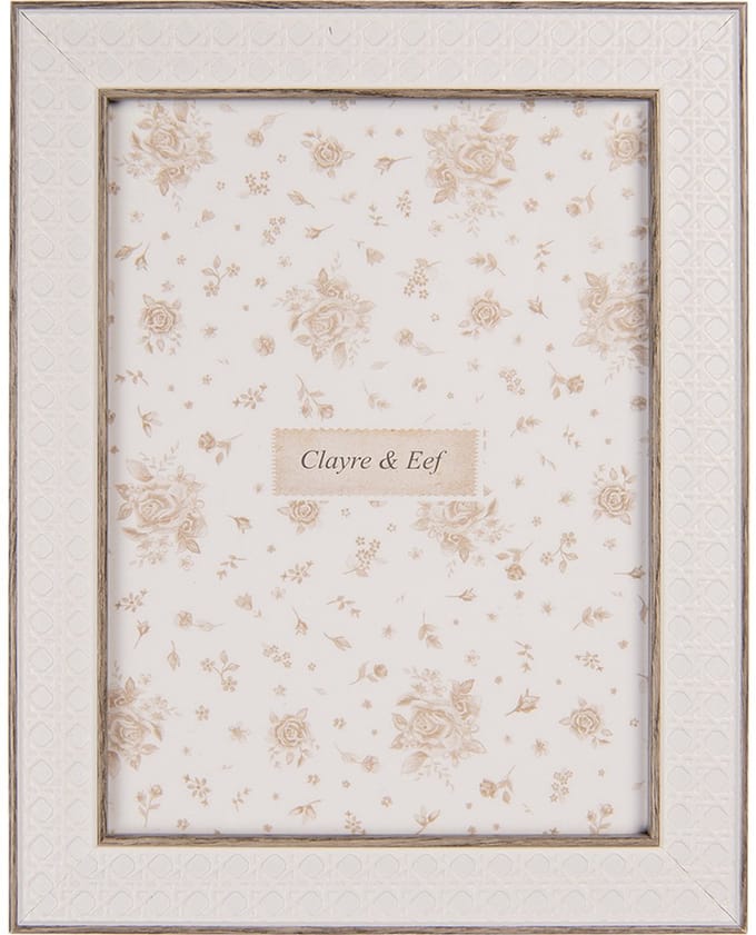 Clayre & Eef Fotolijst 13x18 cm Wit MDF