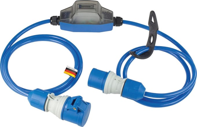 CEE Stroommeter Analoog voor Bouwplaats - MID-Conform, 5+1 Cijfers, 230V/16A, IP44