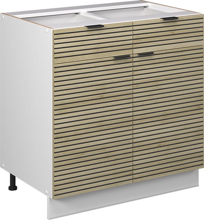 Vicco Fame-Line Keukenonderkast – 80 cm, WB Eik Eiken paneel