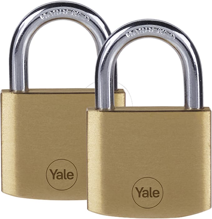 Yale - Messing hangslot - 40 mm - Standard Protection - 2 stuks