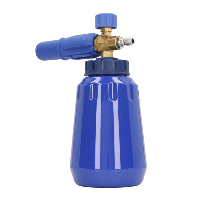 1L 4000psi Schuimgenerator Verstelbare Hogedrukspuit Wasmiddelbus 14in NPT Snelkoppeling Blauw blauw
