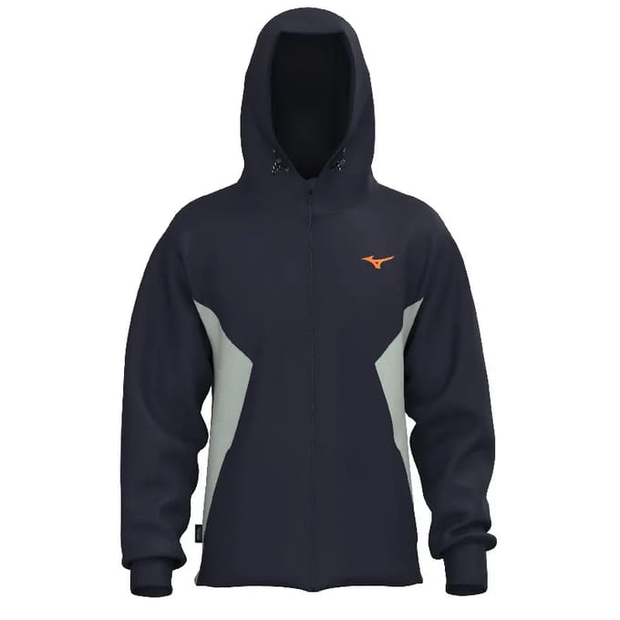 Mizuno Athletics Sweatshirt Met Rits Blauw XL Man