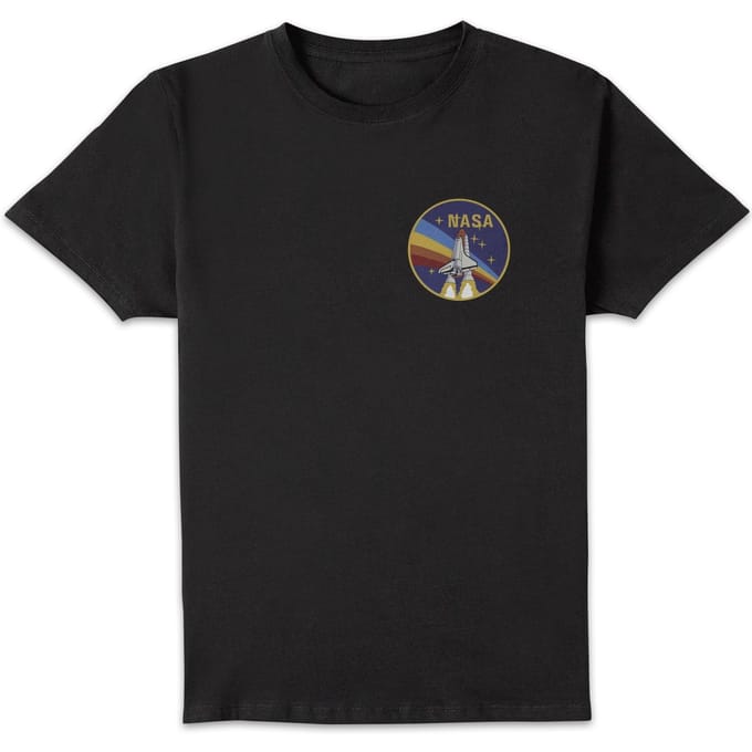 NASA Vintage Rainbow Shuttle T-shirt - Zwart - M