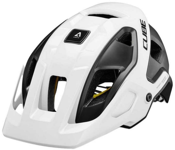 CUBE Fietshelm Strover - Endurohelm - MIPS - 14 Ventilatiegaten - EPS - M - 52-57 cm - Wit