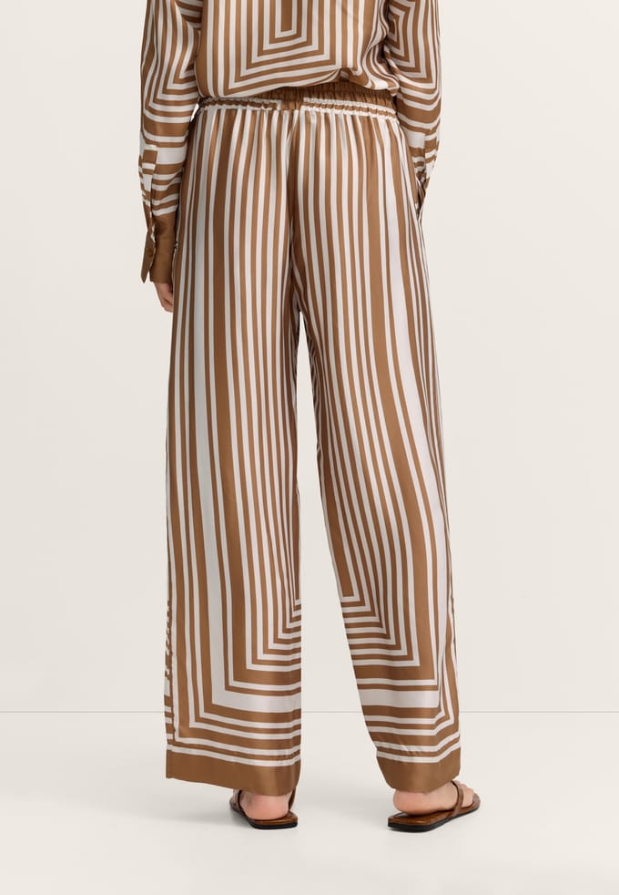 Bugatti Damen Vrijetijdsbroek met grafische print van viscose