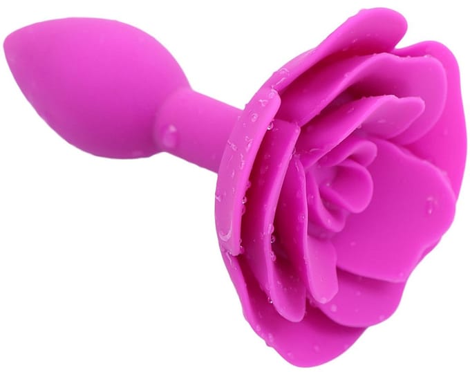 Kiotos - Roze Roos - Siliconen Anaal Plug