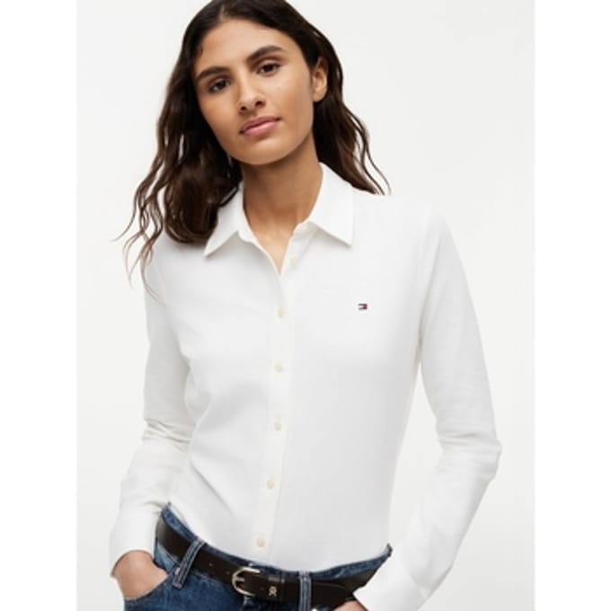 Overhemd Tommy Hilfiger Ww0ww43528 Slim Pique Btn Down