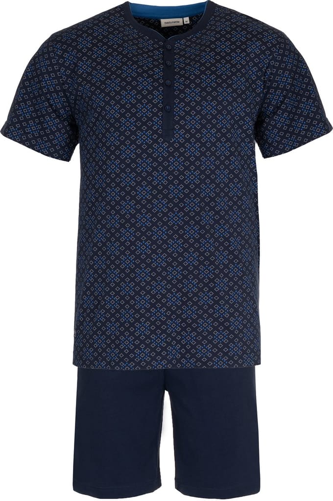 Pastunette Shortama - Katoen - Donkerblauw - Knoopsluiting - Maat M