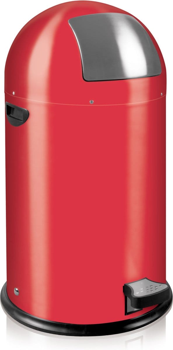 EKO - Kickcan 33 liter - Steel - rood - Prullenbak