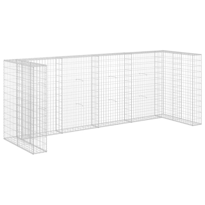 vidaXL - Schanskorfmuur - containers - 320x100x120 - cm - gegalvaniseerd - staal