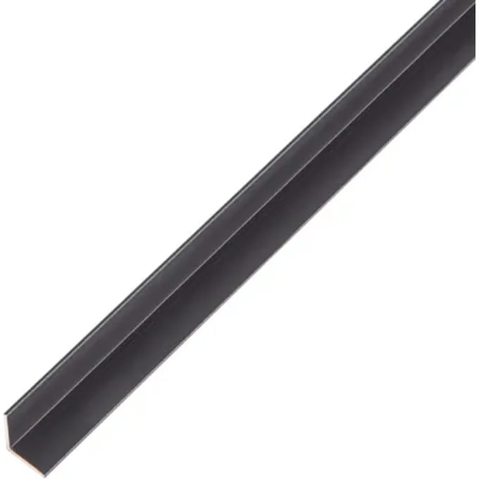 Alberts Hoekprofiel - Aluminium Zwart - 10x10x1mm 2m