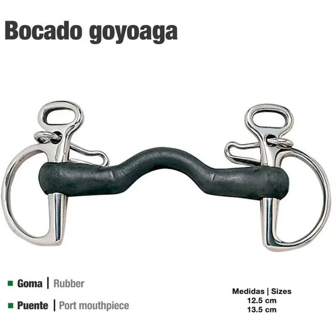 Rubber Bit voor Paard Zaldi Goyoaga 21102R
