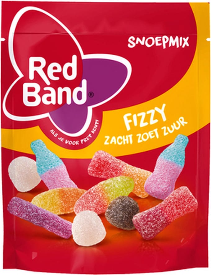 Red Band | Snoepmix | Fizzy | 10 x 205 gram