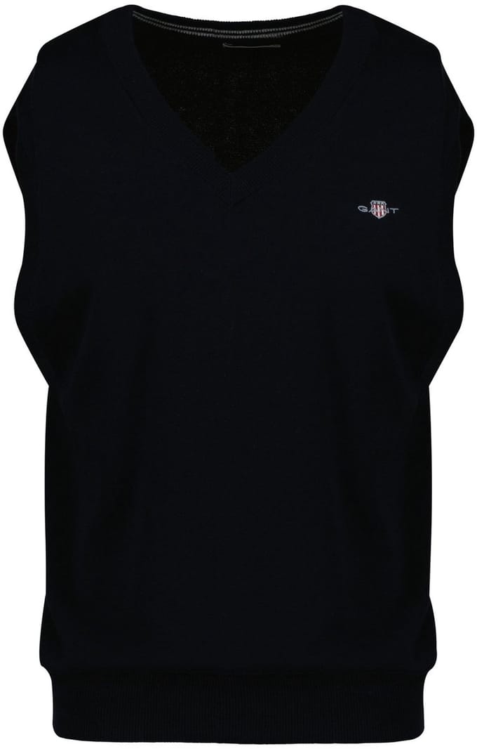 Gant Classic Gebreid Vest Zwart L Man