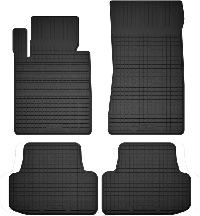 Wielganizator BasicProtect Serie - Autogumme Matten - 4 stuks - Universeel - Anti-slip
