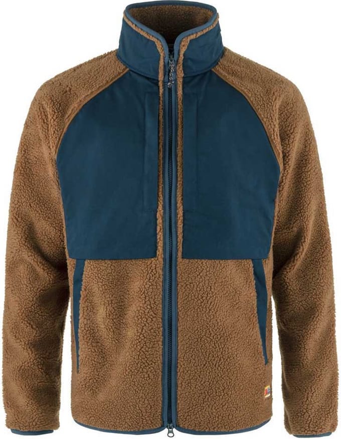 Fjällräven Vardag Pile Fleece Met Volledige Rits Bruin M Man