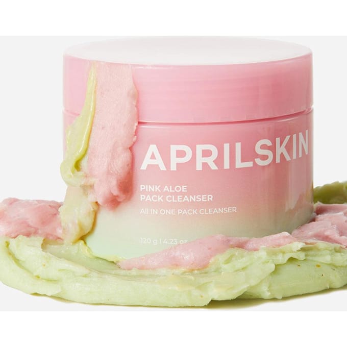 Aprilskin Roze Aloe Pack Reiniger 120g 1 PCS beige