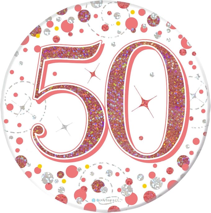 Oaktree - Button Rose Gold (50 jaar)