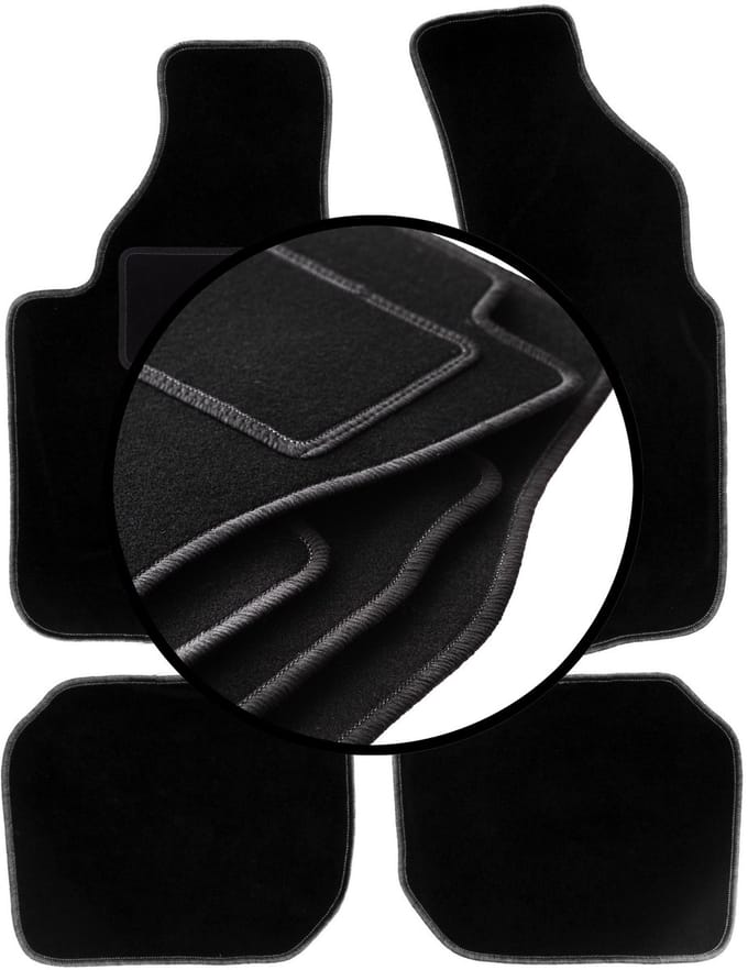 Complete set veloursmatten voor: Audi V8 sedan (1988-1993)