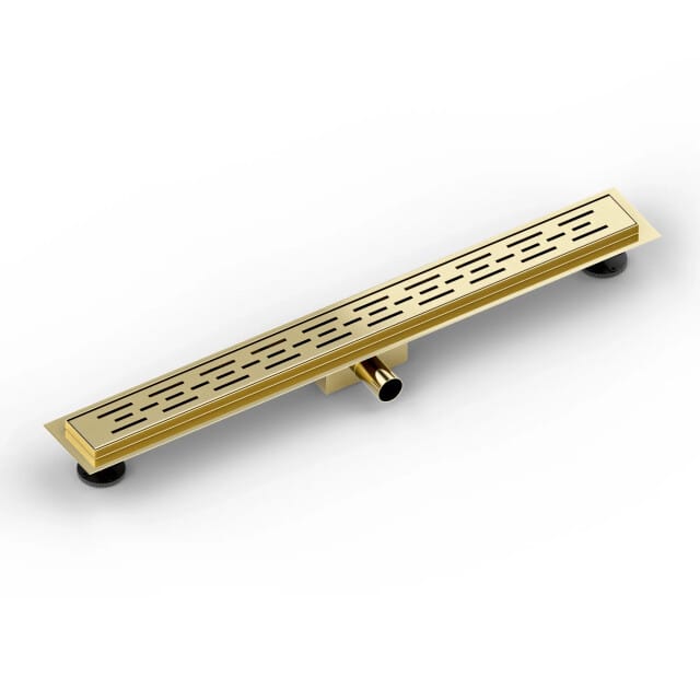 Mirlux Douchegoot - 80cm - Goud - Standaard rooster - RVS - Met Flens