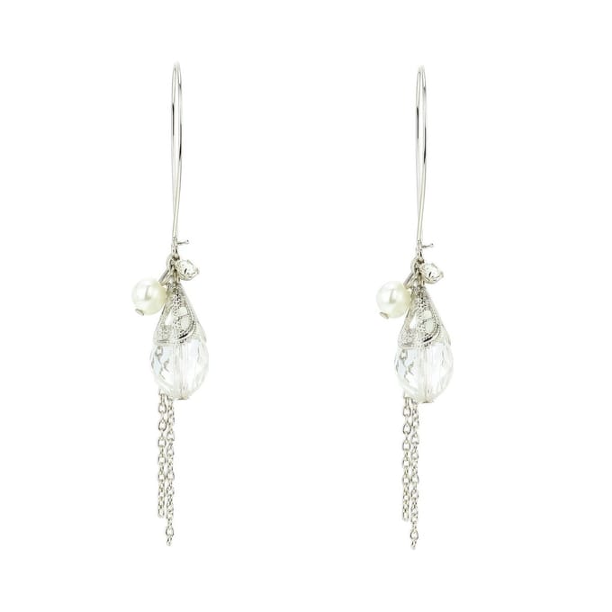 Behave - Oorhangers dames - Romantische look - Druppel met pareltje
