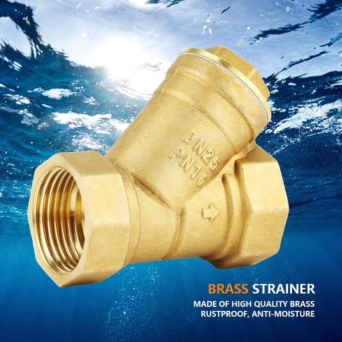 1 Connecteur de Valve de Filtration Filtre Tamis en Laiton en Forme de Y à Filetage Femelle BSPP