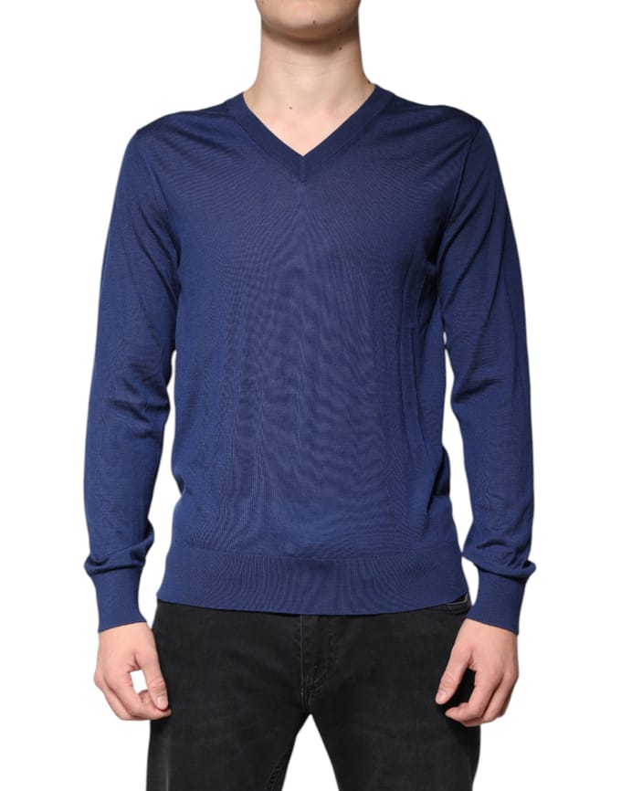 V-hals Sweater Klasiek Breiwerk