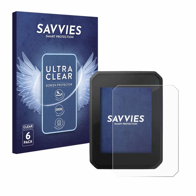 Savvies - Screenprotector voor FIT Display Compact 2.0 - Folie Beschermfolie transparant 6 Stuks
