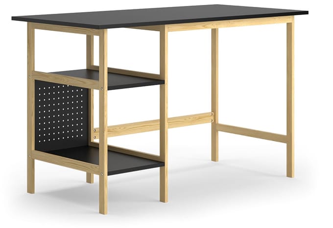 Vicco Elvia Bureau – 120 x 60 cm Zwart