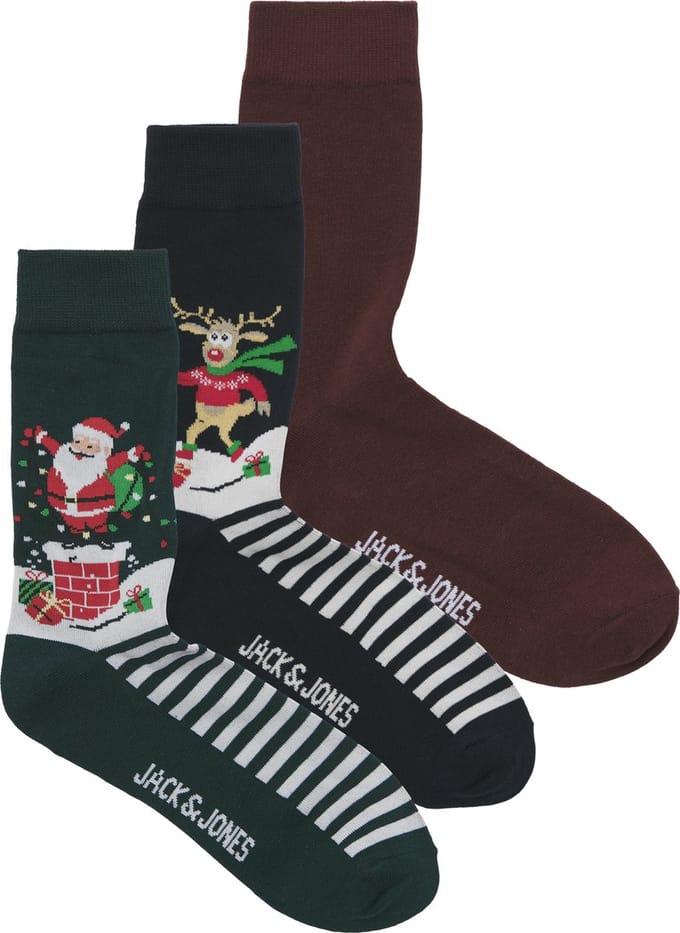 JACK&JONES - JACSNOWY XMAS SOCKS GIFTBOX JNR - Jongens - Sokken