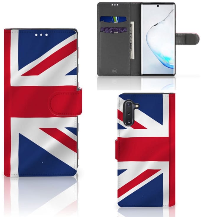 Samsung Galaxy Note 10 Bookstyle Case Groot-Brittannië