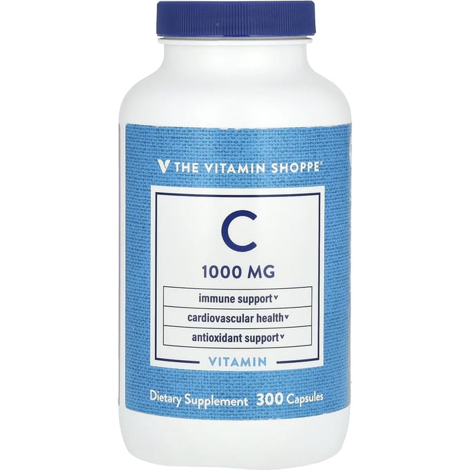 The Vitamin Shoppe, Vitamine C, 1 000 mg, 300 capsules