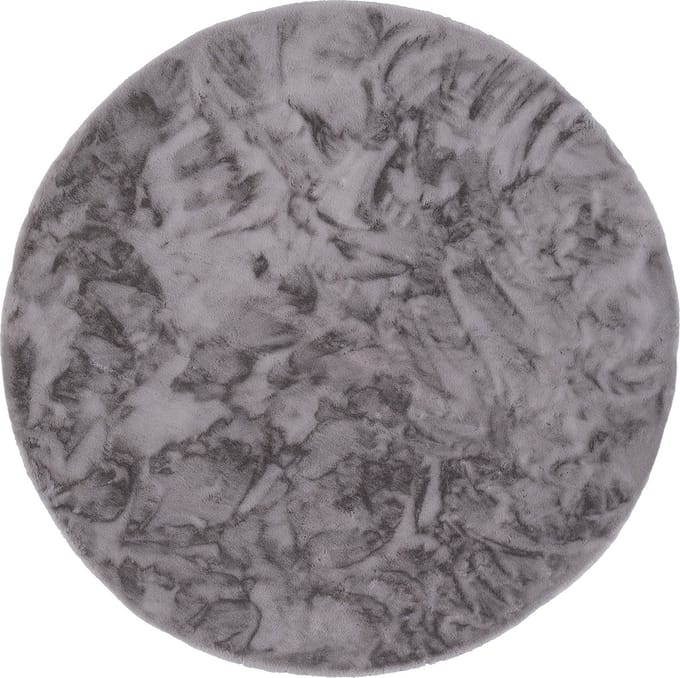 Pergamon Luxe Super Zachte Bont Vloerkleed Tapijt Plush Rond