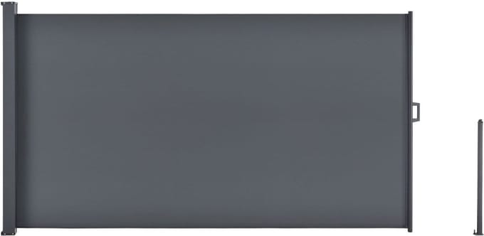 Juskys Uitklapbare Zijluifel – Verstelbaar – 500x180 cm – Polyester – Donkergrijs