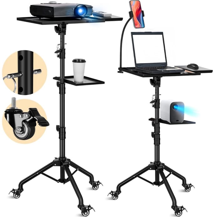 DailySupplies® Projector Statief - Beamer Standaard - Tripod Verstelbaar - Zwart