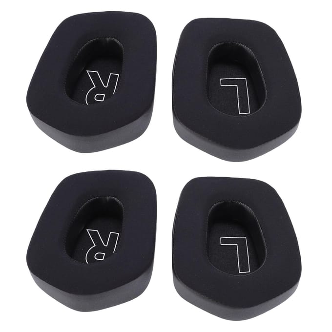 2 Paar Koelgel Oorkussens Vervanging voor Logitech G733 Draadloze Headset Eiwitleer Memory black