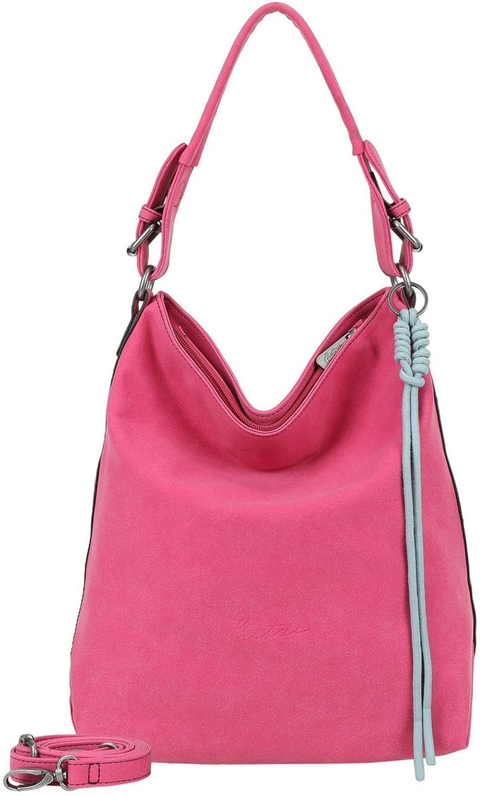 Fritzi aus Preußen schoudertas Bitzi01 Suede Jacky Hobo Bag Soft Pink roze
