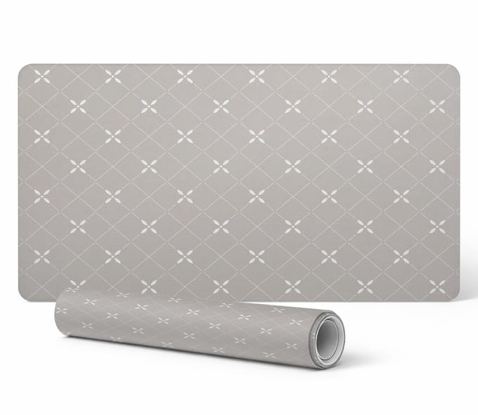 Duurzame gamingmat met geometrisch bloemenpatroon 90x45 cm