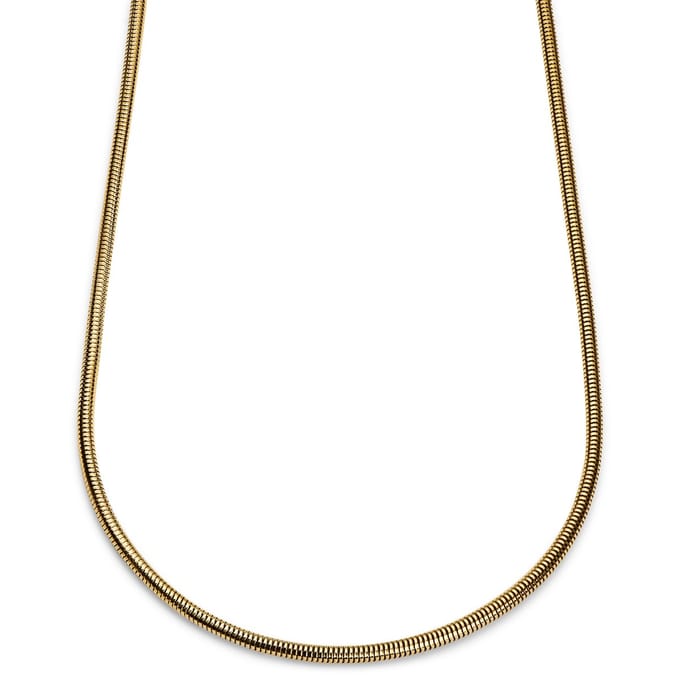 Essentials | 4 mm Goudkleurige Ketting met Slangenschakels