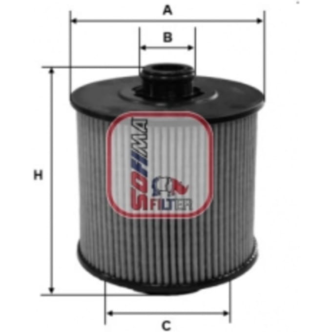 Oliefilter SOFIMA S 1173 PE