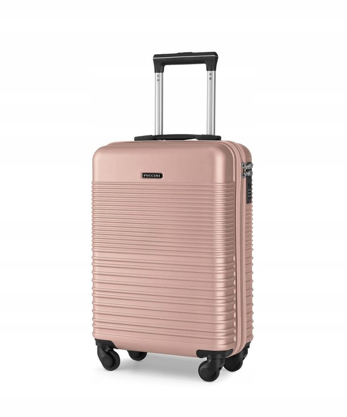Puccini Roze ABS Handbagagekoffer 55cm - Lichtgewicht & Veilig