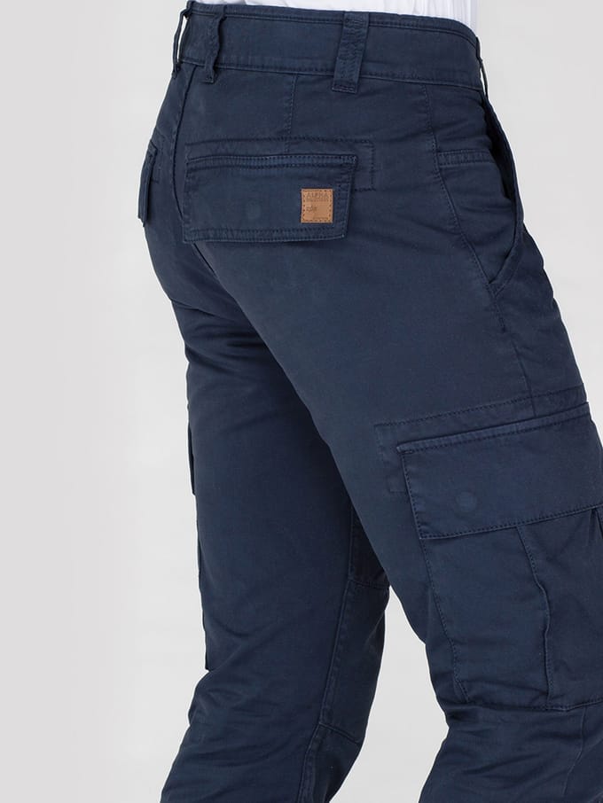 Alpha Industries Heren Agent Slim Cargo Pant in Donkerblauw